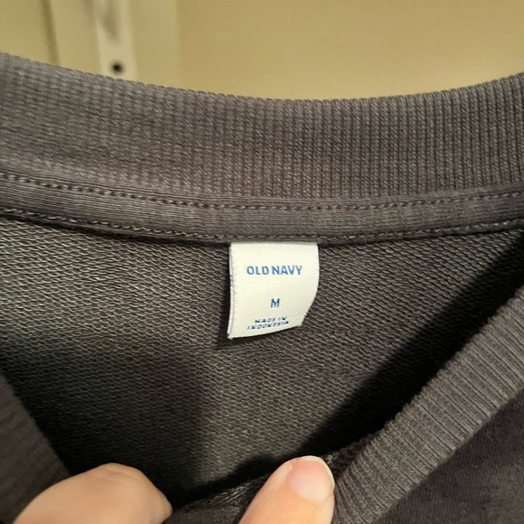 Old Navy Charcoal Tie Dye Sweatshirt Dress - Picture 4 of 4